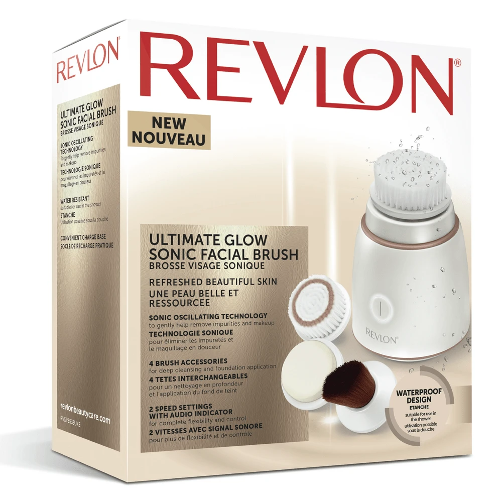 „Revlon“ – „Ultimate Glow“ valomasis ir makiažo garsą suteikiantis veido šepetėlis