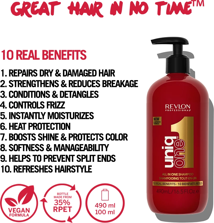 Revlon UniqOne All In One šampūnas, 490 ml