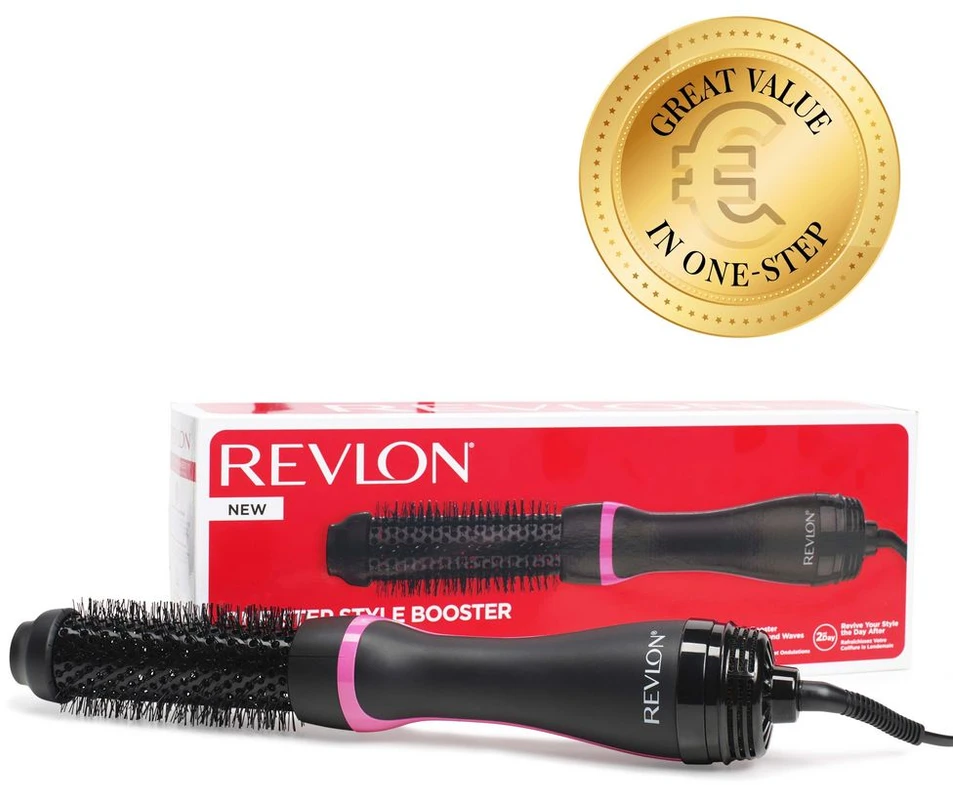 Plaukų Džiovintuvas ir Garbanojimo Prietaisas Revlon - 3 Temperatūros Lygiai, Juodas/Rožinis