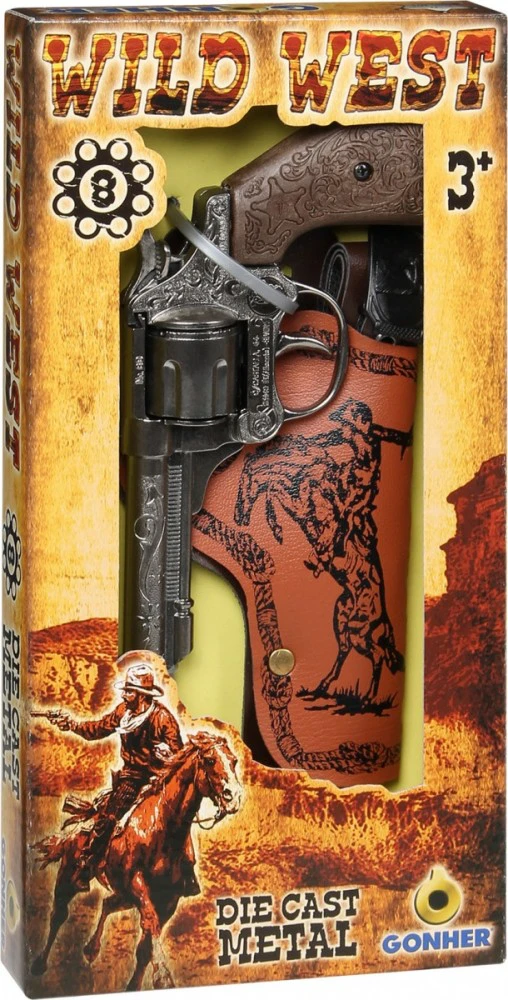 Pulio Gonher Guns GONHER rinkinys kaubojaus ginklų WILD-WEST, 201/0