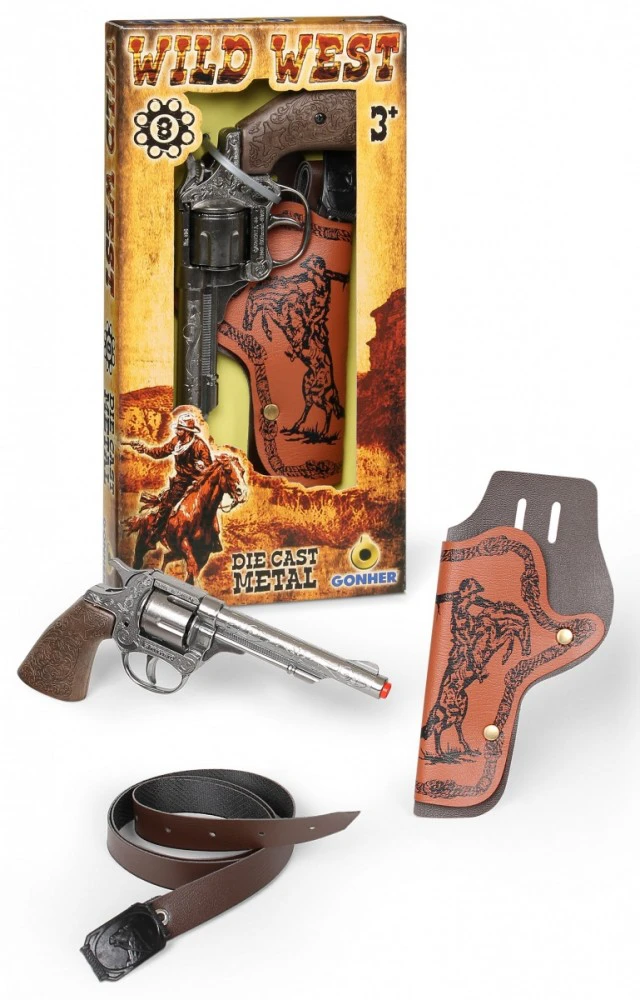 Pulio Gonher Guns GONHER rinkinys kaubojaus ginklų WILD-WEST, 201/0