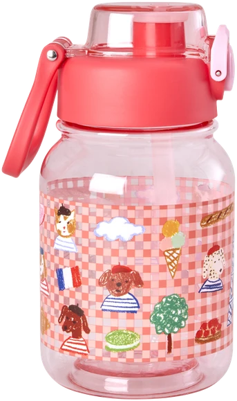 Rice - Plastikinis vaikiškas geriamasis butelis - raudonas - 700 ml