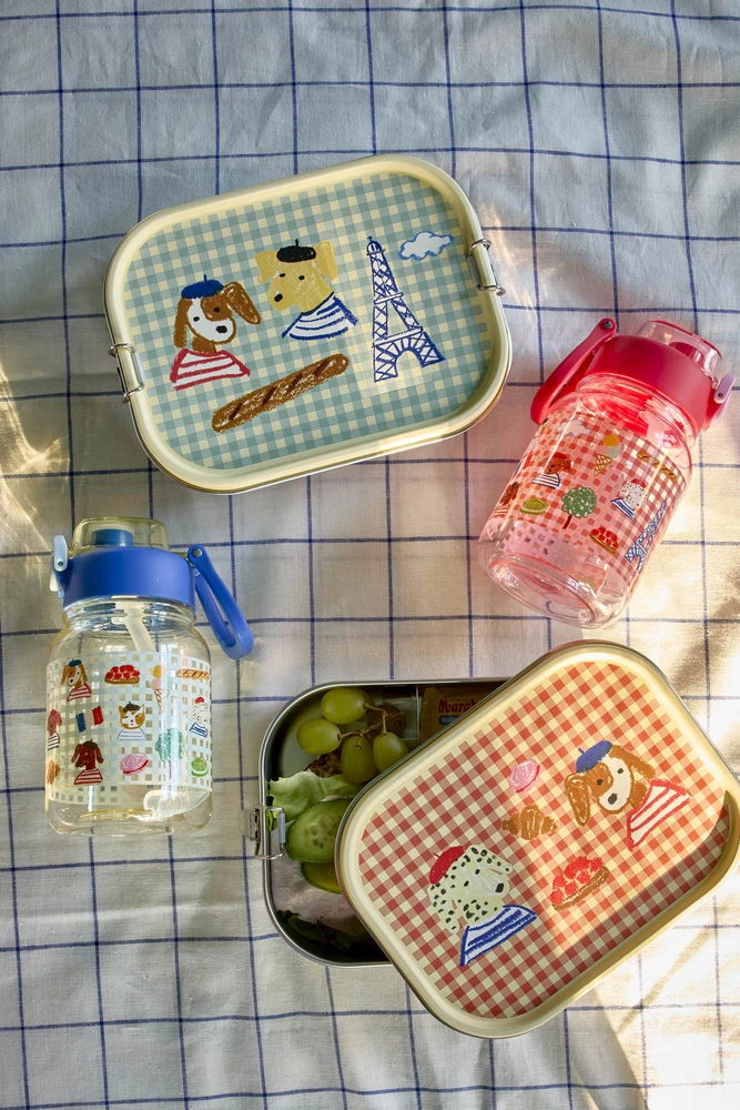Rice - Plastikinis vaikiškas geriamasis butelis - raudonas - 700 ml