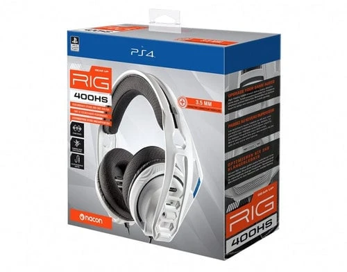 Nacon RIG 400HS laidinės žaidimų ausinės (Baltos) | PS5/PS4/PSVR