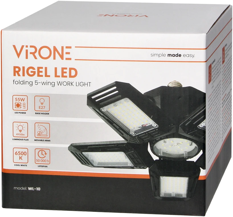 Orno LED lemputė E27 55W 6500K 4950LM 02986S