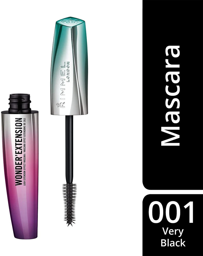 Rimmel London Wonder'extension blakstienų tušas 001-Very Juodas