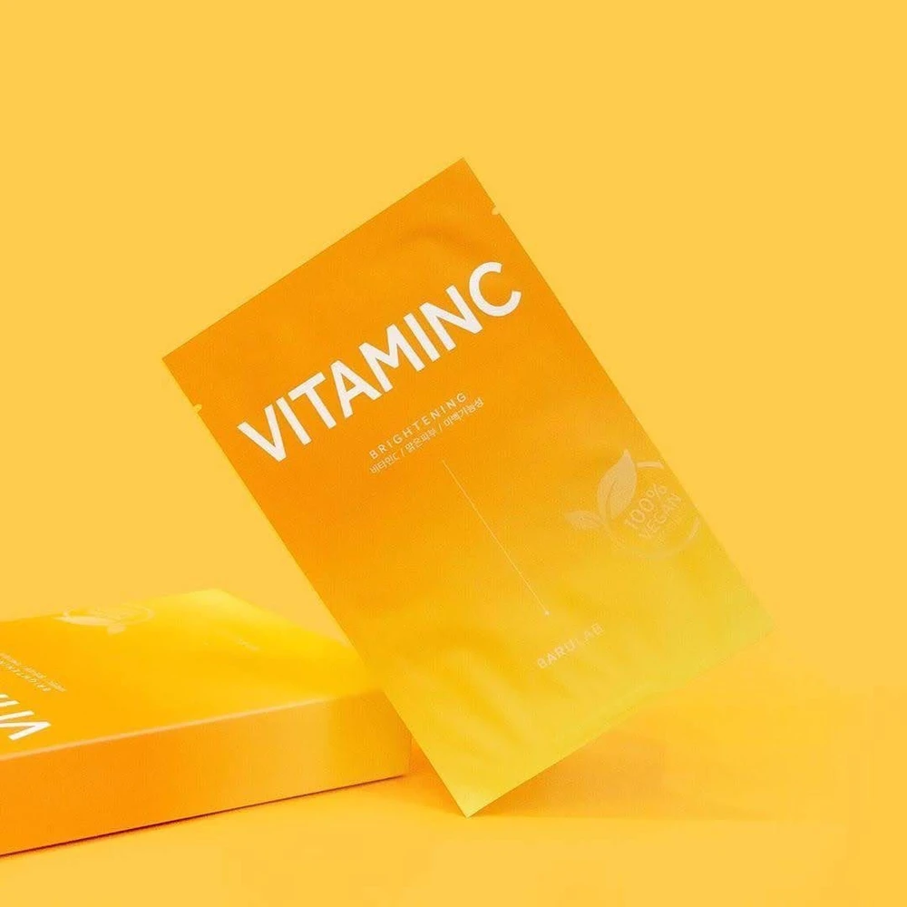 Barulab Vitamin C Brightening The Clean skaistinamoji veido kaukė, 23 g