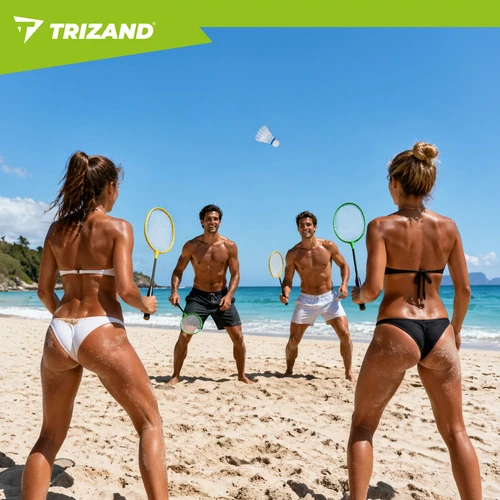 Badmintono rinkinys dėkle - 8 dalys Trizand
