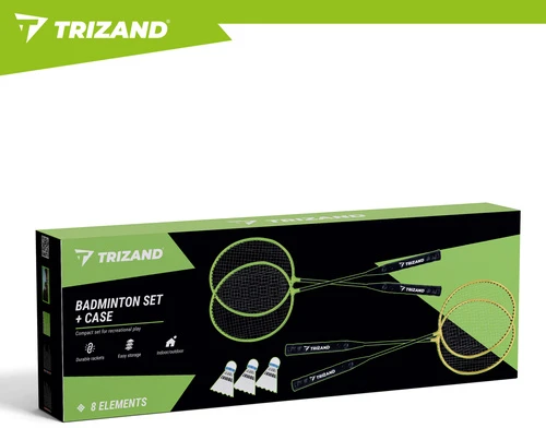Badmintono rinkinys dėkle - 8 dalys Trizand