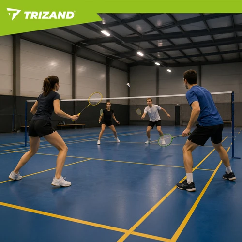 Badmintono rinkinys dėkle - 8 dalys Trizand