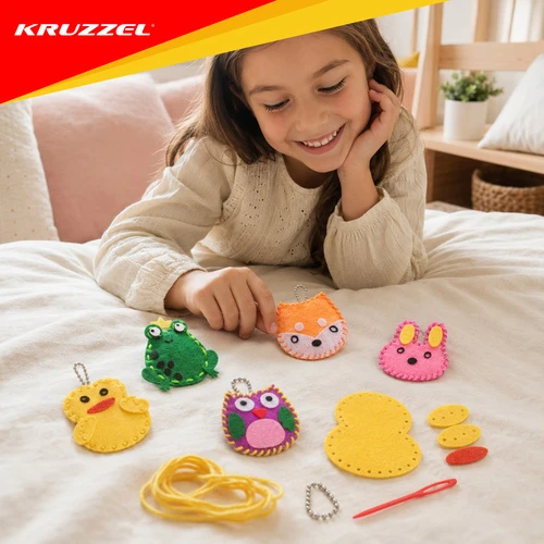 Kruzzel 12-piece sewing kit for children