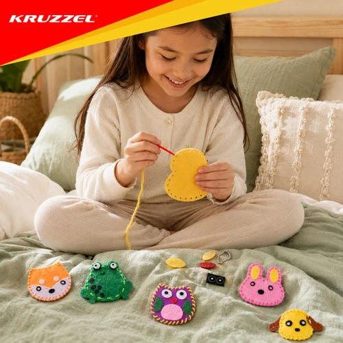 Kruzzel 12-piece sewing kit for children