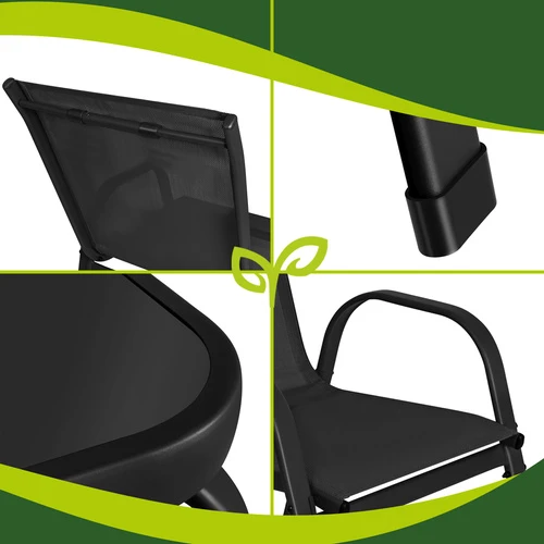 Balcony furniture set - juodas Gardlov