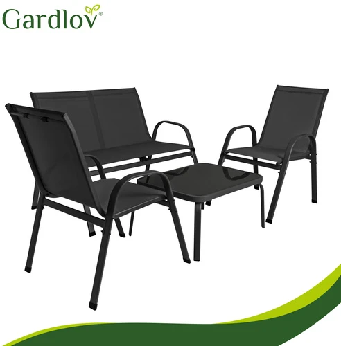Balcony furniture set - juodas Gardlov