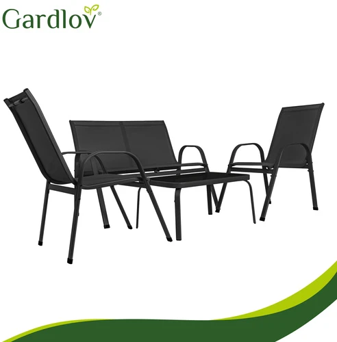 Balcony furniture set - juodas Gardlov
