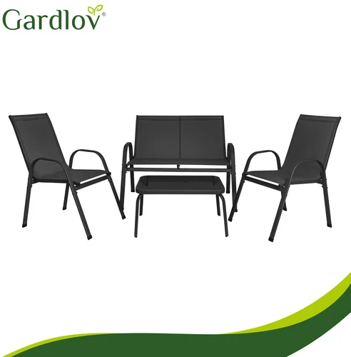 Balcony furniture set - juodas Gardlov