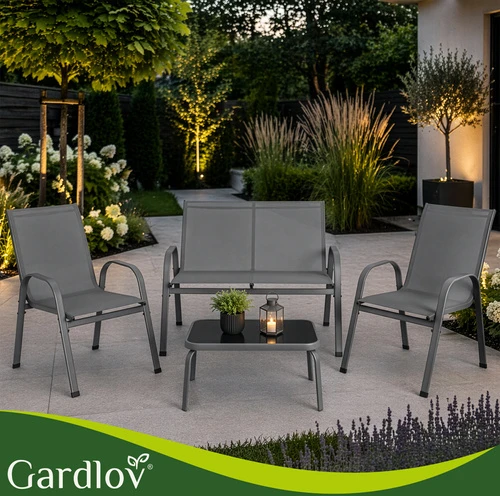 Balcony furniture set - pilka Gardlov