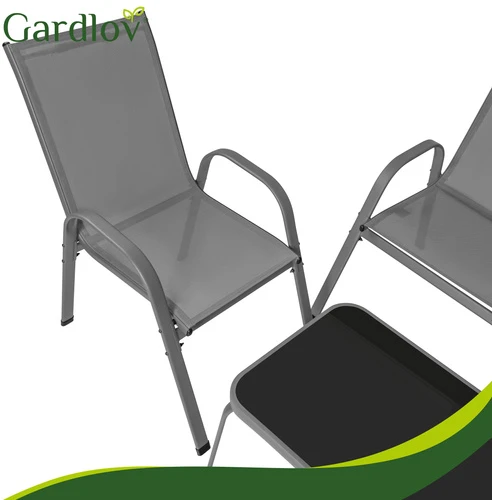 Balcony furniture set - pilka Gardlov