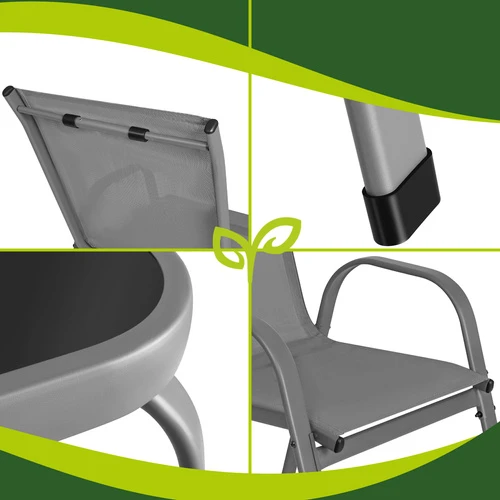 Balcony furniture set - pilka Gardlov