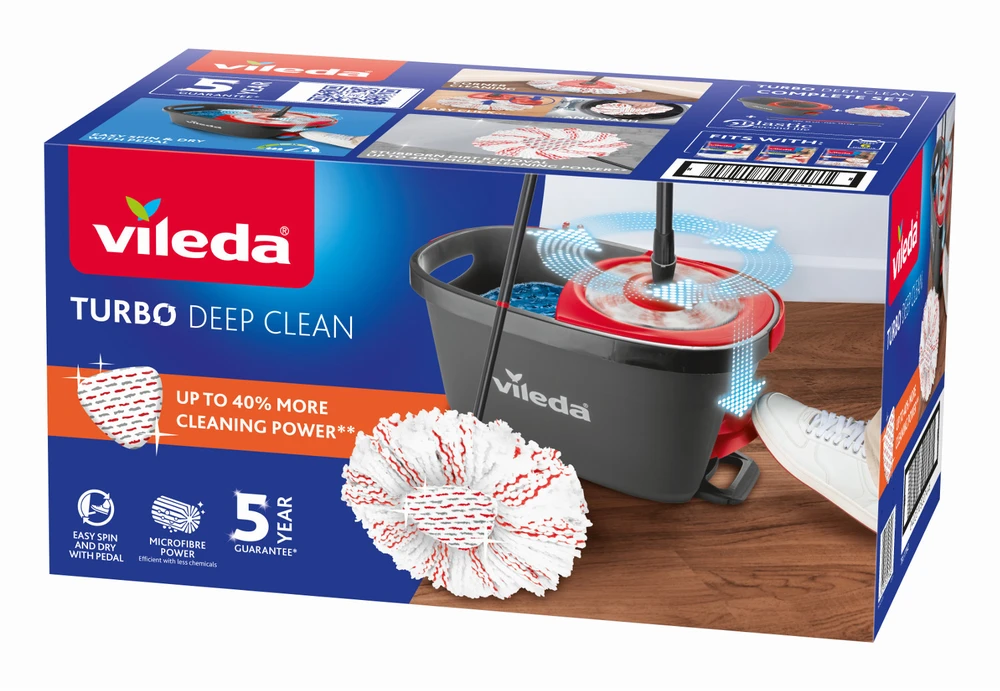 Grindų plovimo rinkinys Vileda Turbo 3in1