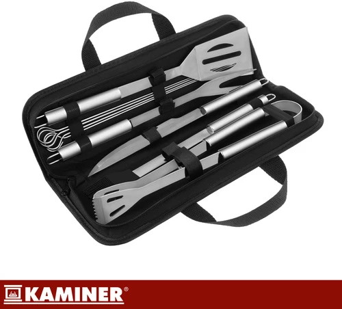Grilio įrankių rinkinys - 9 vnt. Kaminer 27184