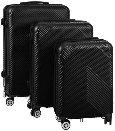 3-in-1 suitcase set - juodas Trizand 26661