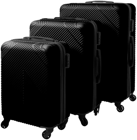 3-in-1 suitcase set - juodas Trizand 26661