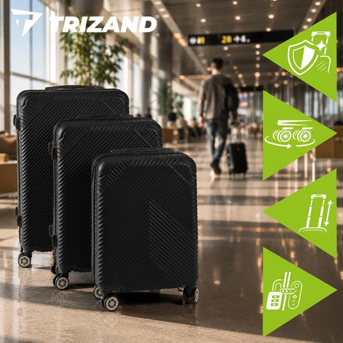 3-in-1 suitcase set - juodas Trizand 26661