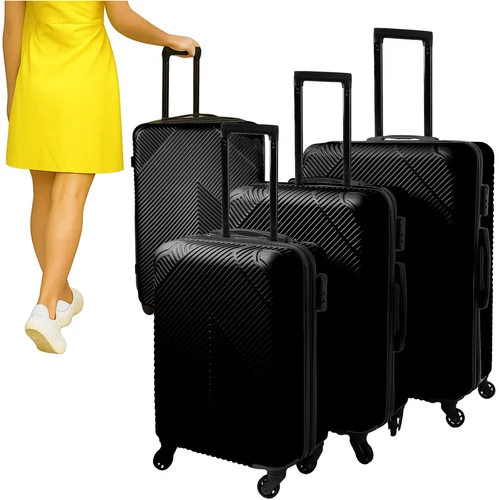 3-in-1 suitcase set - juodas Trizand 26661