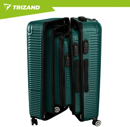 3-in-1 suitcase set - žalias Trizand 27672