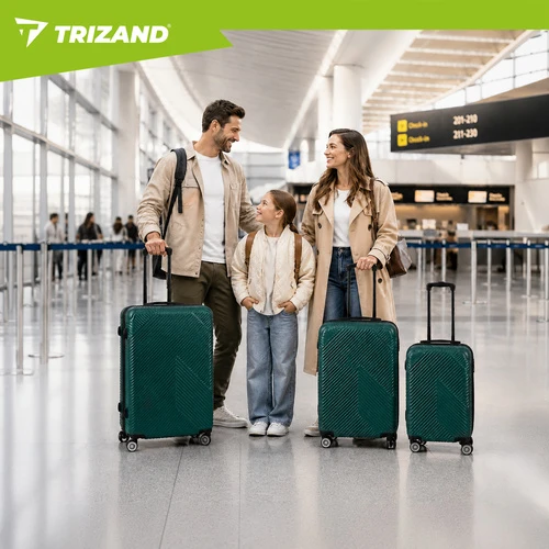 3-in-1 suitcase set - žalias Trizand 27672