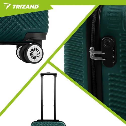 3-in-1 suitcase set - žalias Trizand 27672