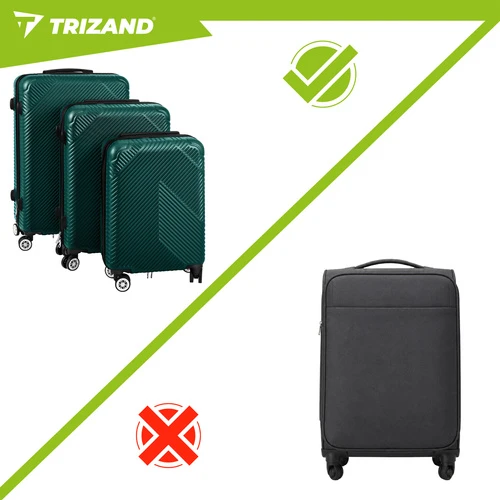 3-in-1 suitcase set - žalias Trizand 27672