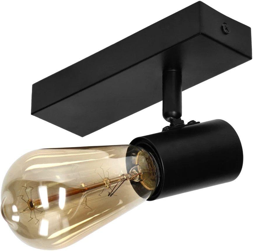 Orno RIO SP 1, sieninis-lubinis šviestuvas, E27, maks. 60 W, IP20, juodas