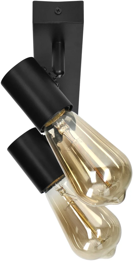 Orno RIO SP 2, sieninis-lubinis šviestuvas, E27, max. 2x60W, IP20, juodas