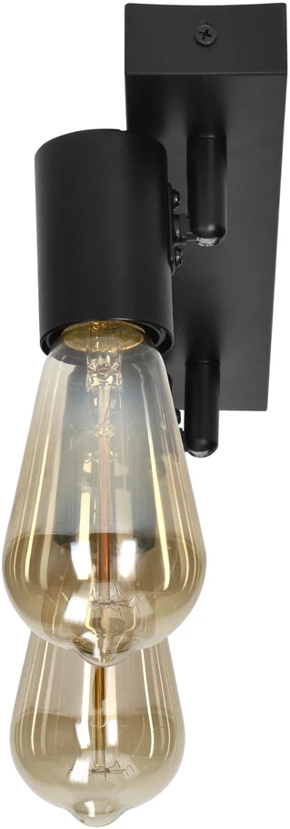 Orno RIO SP 2, sieninis-lubinis šviestuvas, E27, max. 2x60W, IP20, juodas