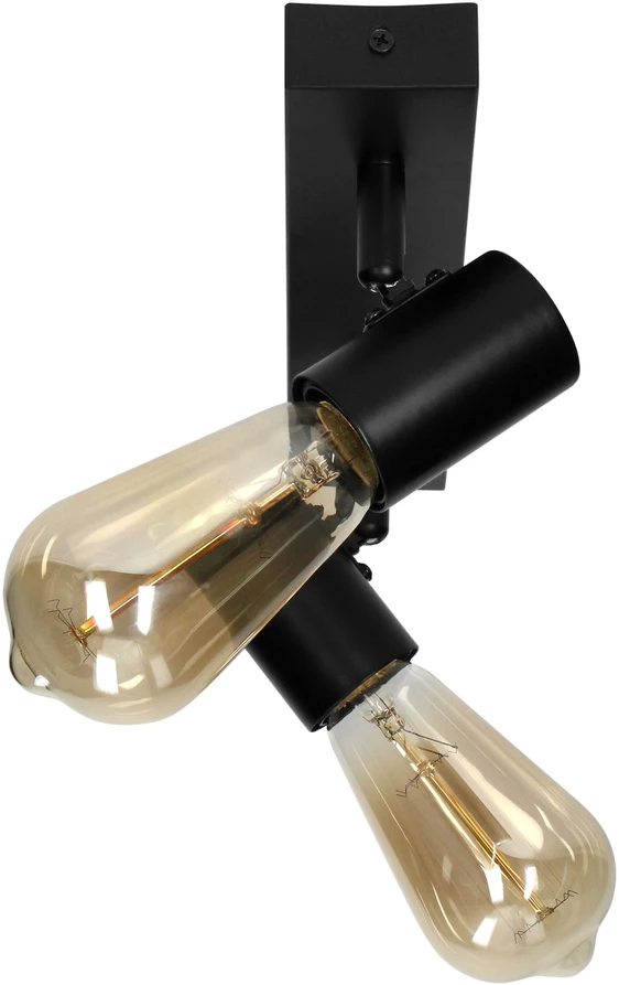 Orno RIO SP 2, sieninis-lubinis šviestuvas, E27, max. 2x60W, IP20, juodas
