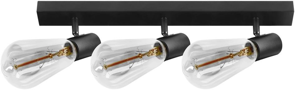 Orno RIO SP 3, sieninis-lubinis šviestuvas, E27, max. 3x60W, IP20, juodas