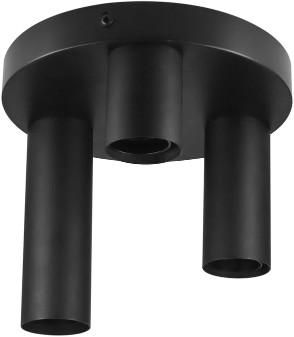 Orno RIO SP 3, sieninis-lubinis šviestuvas, E27, max. 3x60W, IP20, juodas, apvalus