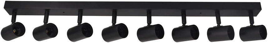Orno RIO SP 8, sieninis-lubinis šviestuvas, E27, max. 8x60W, IP20, juodas
