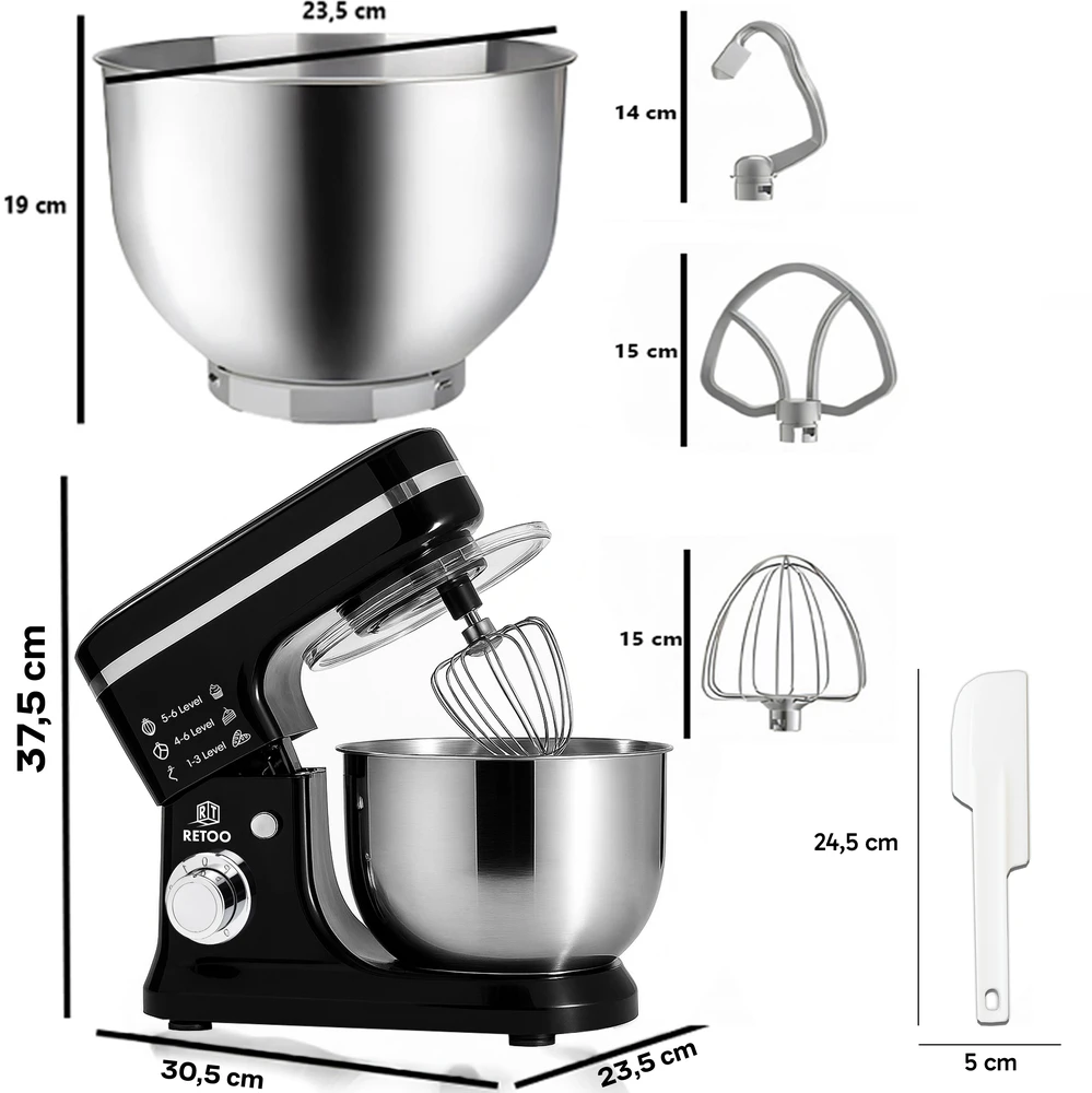 Plakiklis Retoo Daugiafunkcinis mikseris-kombainas MIXATRON, 3in1