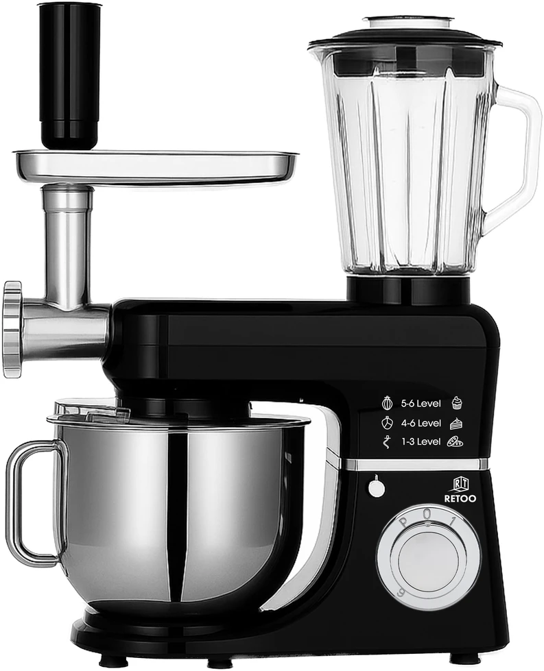 Virtuvinis kombainas Retoo Planetinis virtuvės kombainas CookMaster OR1104, 5in1, 3200W