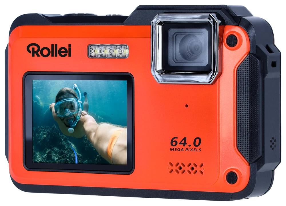 Rollei – Sportsline 64 fotoaparato asmenukės oranžinė