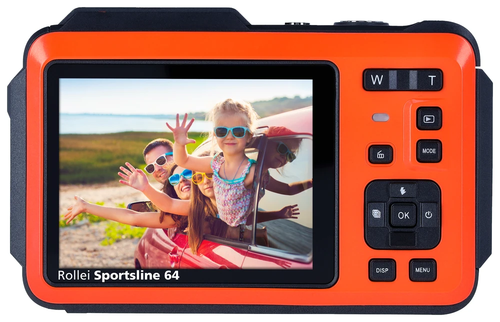 Rollei – Sportsline 64 fotoaparato asmenukės oranžinė