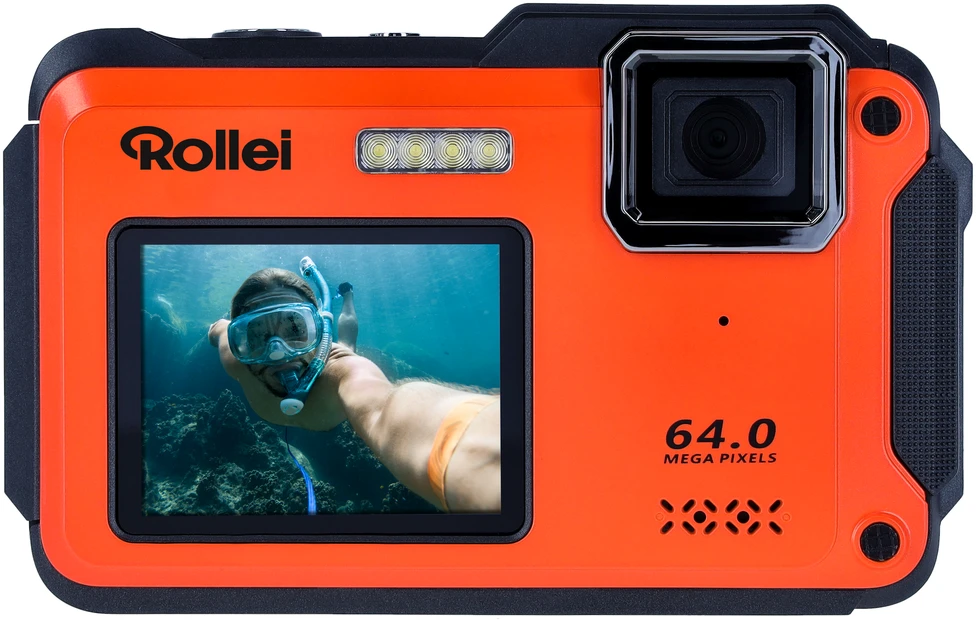 Rollei – Sportsline 64 fotoaparato asmenukės oranžinė