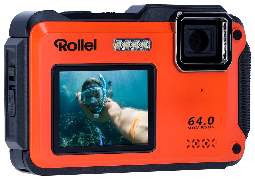 Rollei – Sportsline 64 fotoaparato asmenukės oranžinė