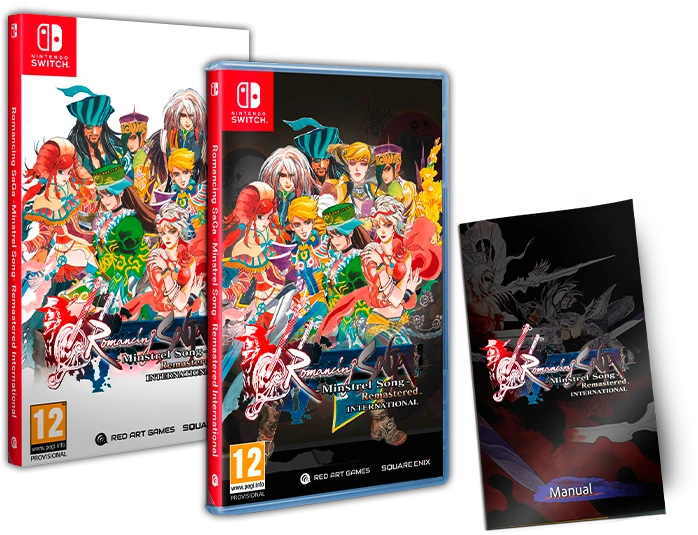 „Romancing SaGa“ – „Minstrel Song“ – remasteruotas tarptautinis žaidimas – „Nintendo Switch“