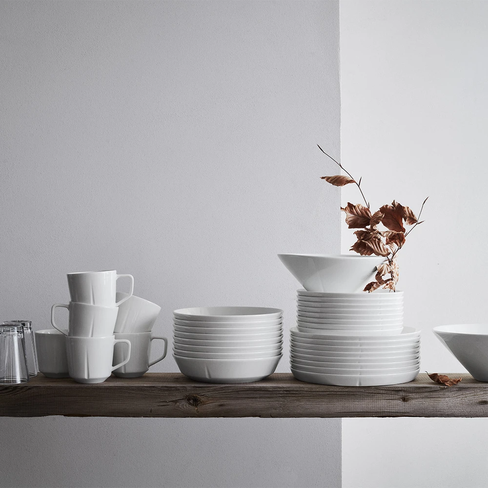 Rosendahl - GC Essentials vakarienės lėkštės - baltos - Ø25 cm, 4 vnt.