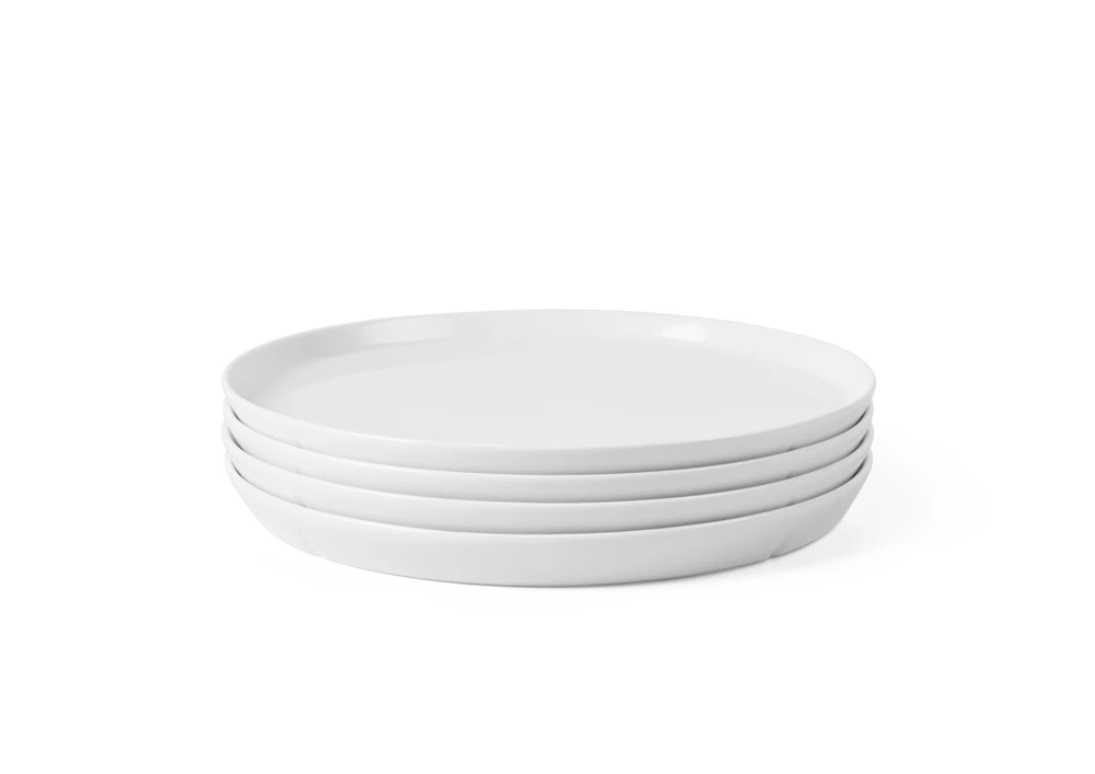 Rosendahl - GC Essentials vakarienės lėkštės - baltos - Ø25 cm, 4 vnt.