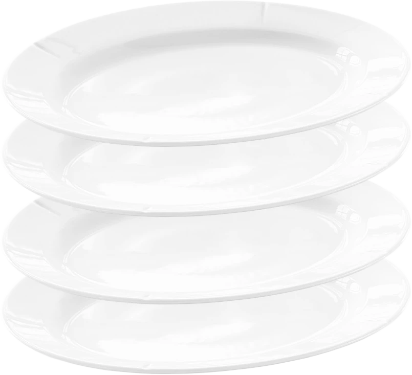 Rosendahl - GC ovalios lėkštės - baltos - 30x23 cm - 4 vnt.
